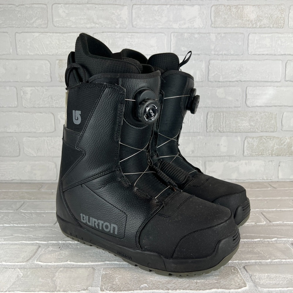 Burton Progression Boa Snowboard Boots Mens 12 Black Single-Zone BOA® Fit System